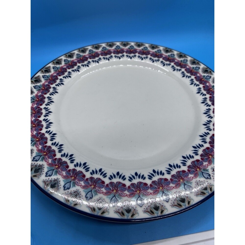 Prima Design Marcela Dinner Plate Floral geometric colorful 10.5”